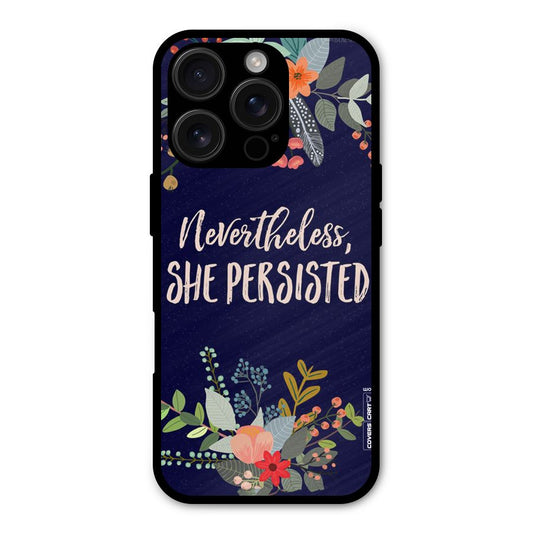 She Persisted Shockproof Hybrid Protection (Metal + TPU) Back Case Cover