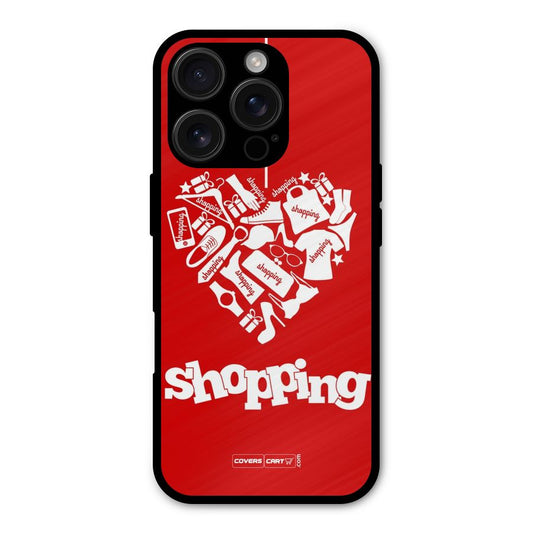 Shopaholic Shopping Love Shockproof Hybrid Protection (Metal + TPU) Back Case Cover