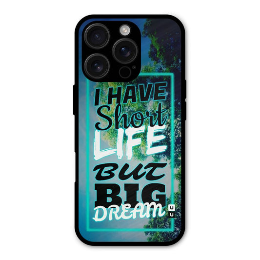 Short Life Big Dream Shockproof Hybrid Protection (Metal + TPU) Back Case Cover