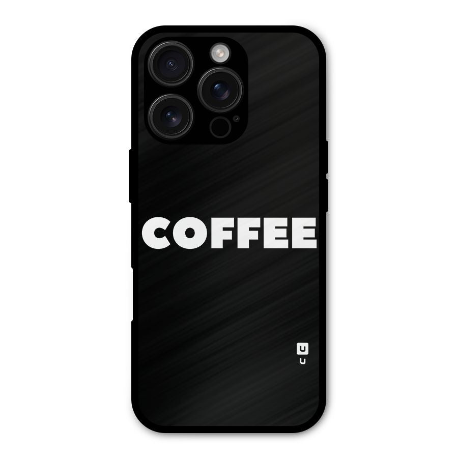 Simple Coffee Shockproof Hybrid Protection (Metal + TPU) Back Case Cover