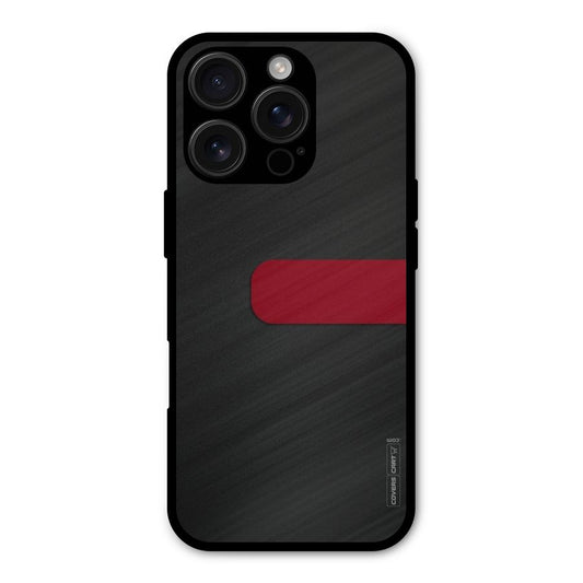 Single Red Stripe Shockproof Hybrid Protection (Metal + TPU) Back Case Cover