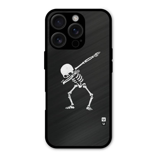 Skeleton Dab White Shockproof Hybrid Protection (Metal + TPU) Back Case Cover