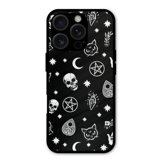 Skull Moon Design Shockproof Hybrid Protection (Metal + TPU) Back Case Cover