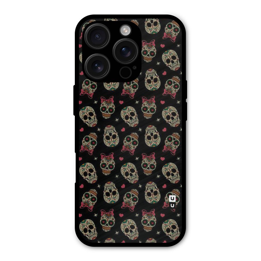 Skull Pattern Shockproof Hybrid Protection (Metal + TPU) Back Case Cover
