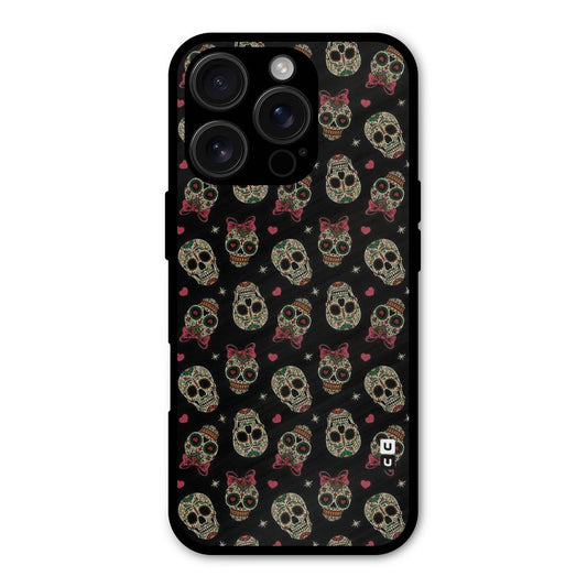 Skull Pattern Shockproof Hybrid Protection (Metal + TPU) Back Case Cover