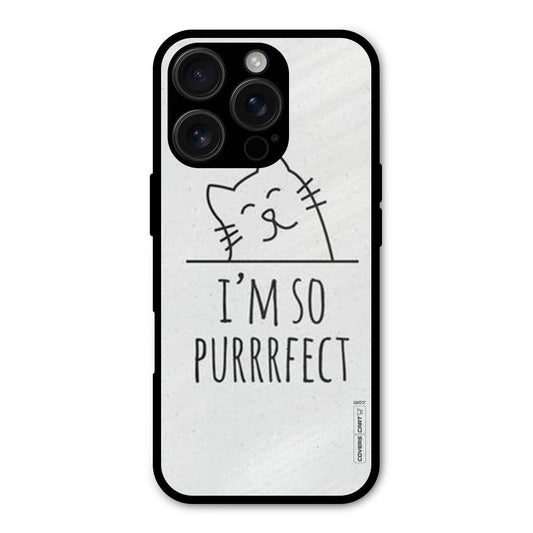 So Purrfect Shockproof Hybrid Protection (Metal + TPU) Back Case Cover