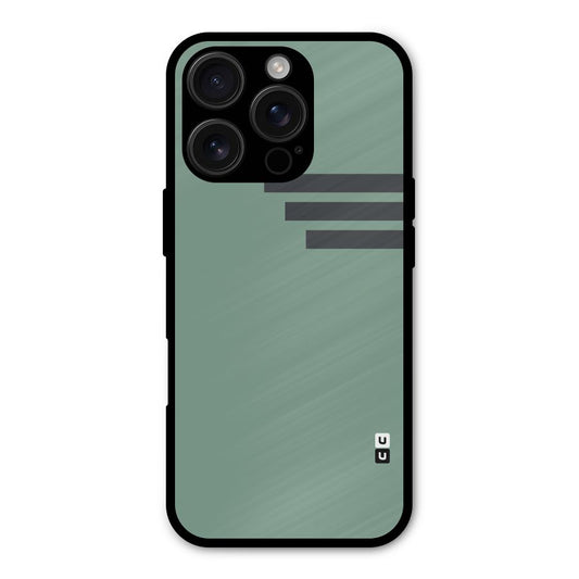 Solid Sports Stripe Shockproof Hybrid Protection (Metal + TPU) Back Case Cover