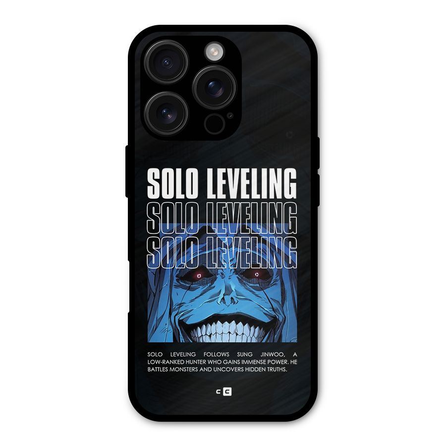 Solo Leveling Typo Shockproof Hybrid Protection (Metal + TPU) Back Case Cover