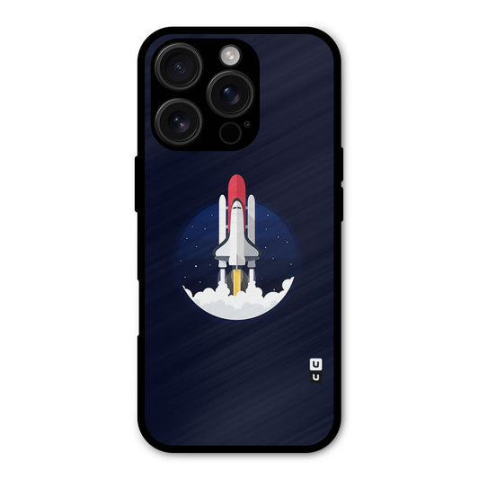 Space Rocket Minimal Shockproof Hybrid Protection (Metal + TPU) Back Case Cover