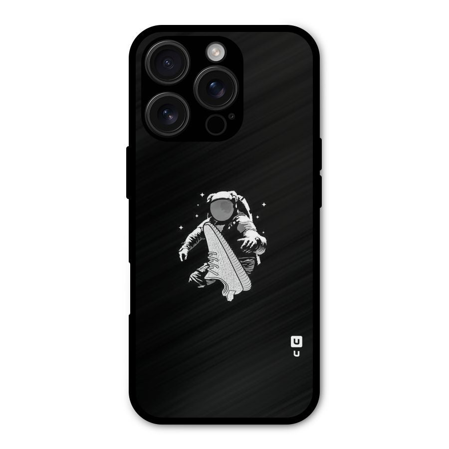 Space Shoe Shockproof Hybrid Protection (Metal + TPU) Back Case Cover