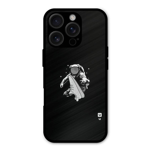 Space Shoe Shockproof Hybrid Protection (Metal + TPU) Back Case Cover