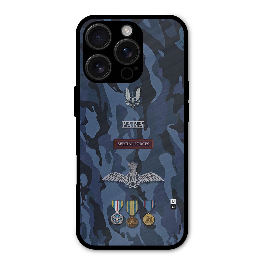 Special Forces Badge Shockproof Hybrid Protection (Metal + TPU) Back Case Cover