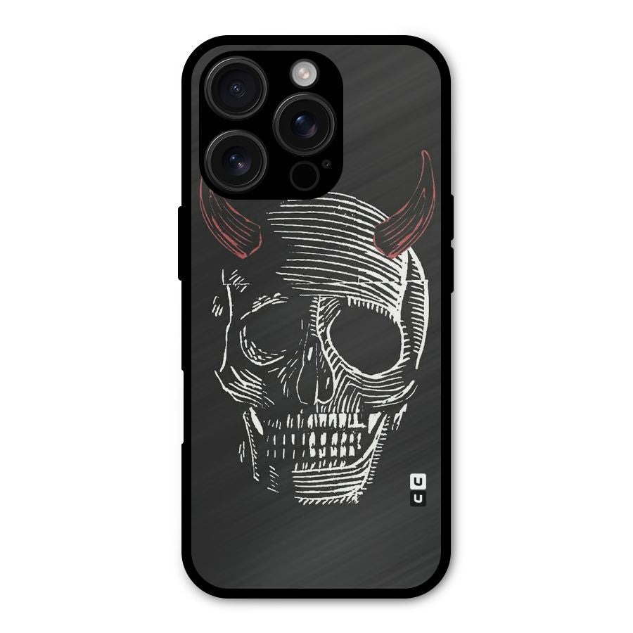 Spooky Face Shockproof Hybrid Protection (Metal + TPU) Back Case Cover