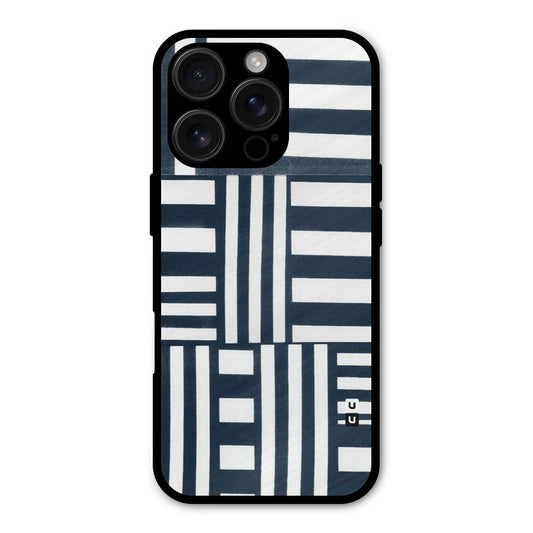 Square  Stripes Shockproof Hybrid Protection (Metal + TPU) Back Case Cover