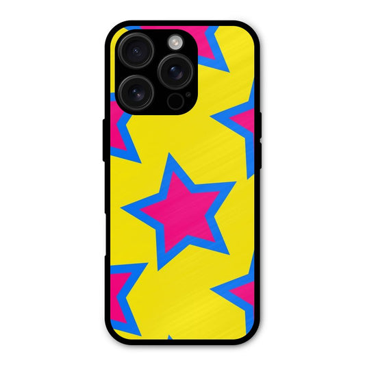 Star Pattern Shockproof Hybrid Protection (Metal + TPU) Back Case Cover