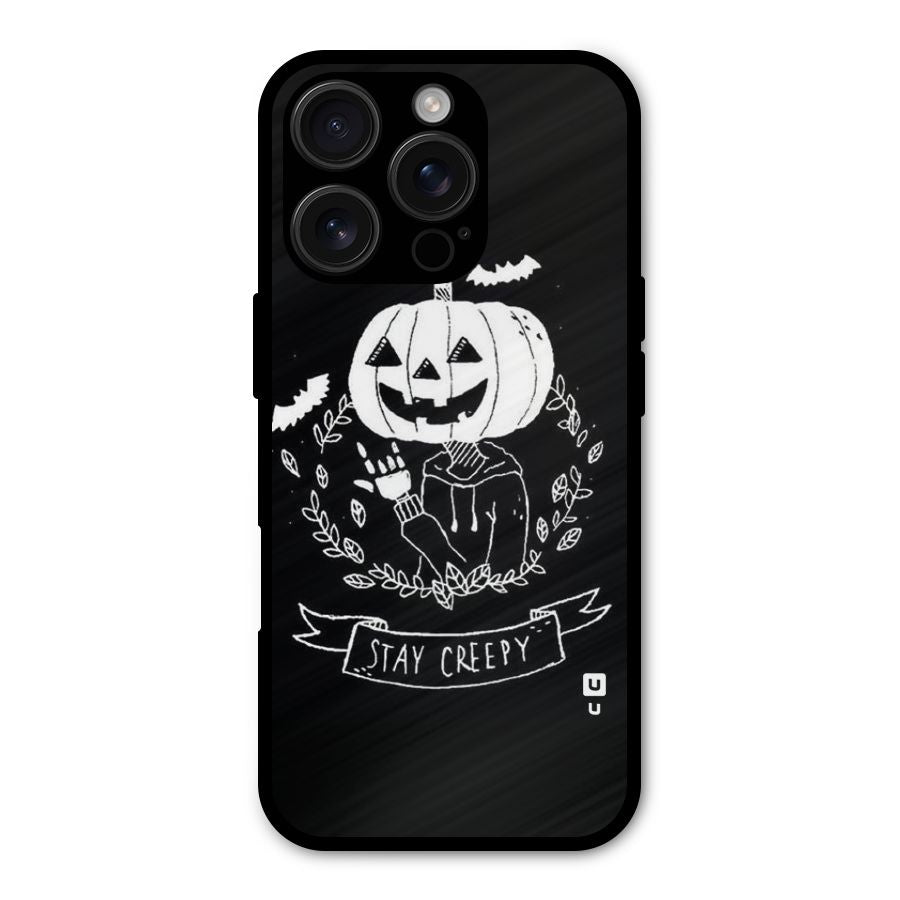 Stay Creepy Shockproof Hybrid Protection (Metal + TPU) Back Case Cover