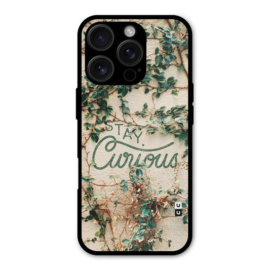 Stay Curious Shockproof Hybrid Protection (Metal + TPU) Back Case Cover