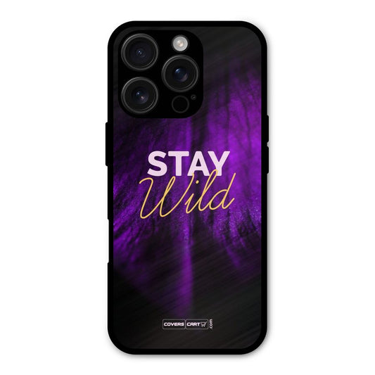 Stay Wild Shockproof Hybrid Protection (Metal + TPU) Back Case Cover