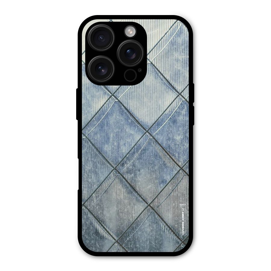 Steel Blue Pattern Shockproof Hybrid Protection (Metal + TPU) Back Case Cover