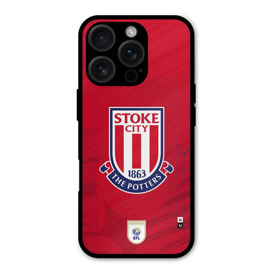 Stoke City Shockproof Hybrid Protection (Metal + TPU) Back Case Cover
