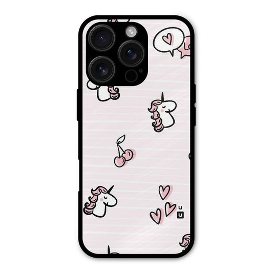 Strawberries And Unicorns Shockproof Hybrid Protection (Metal + TPU) Back Case Cover