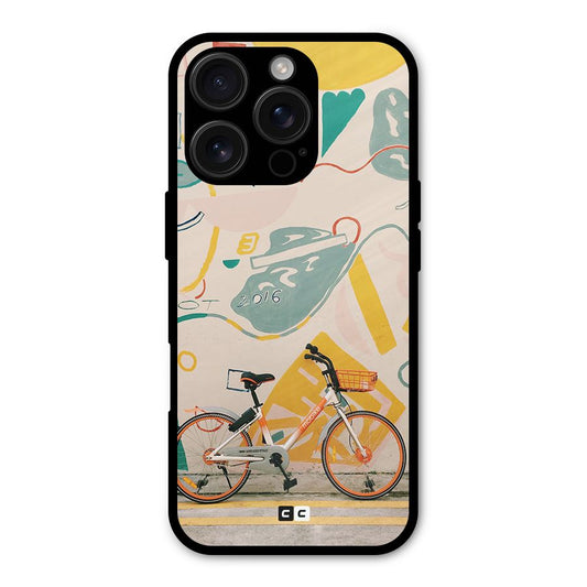 Street Art Bicycle Shockproof Hybrid Protection (Metal + TPU) Back Case Cover