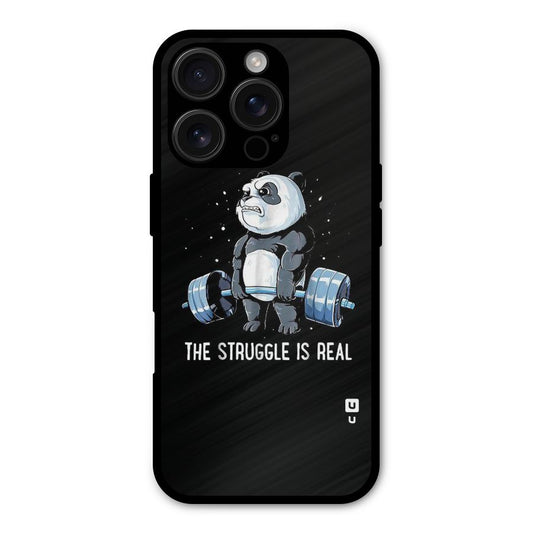 Struggle is Real Panda Shockproof Hybrid Protection (Metal + TPU) Back Case Cover