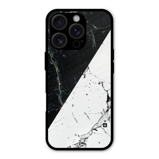 Stylish Diagonal Marble Shockproof Hybrid Protection (Metal + TPU) Back Case Cover