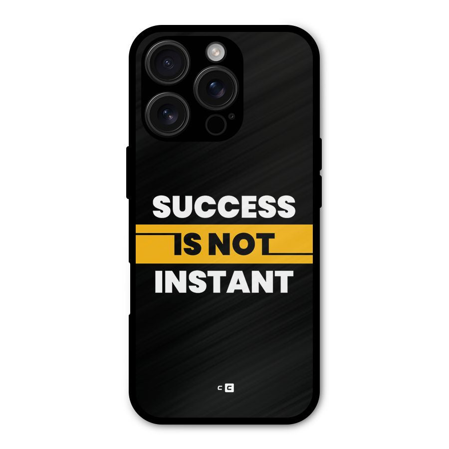 Success Not Instant Shockproof Hybrid Protection (Metal + TPU) Back Case Cover