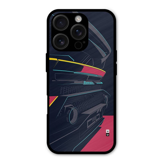 Super Car Parked Shockproof Hybrid Protection (Metal + TPU) Back Case Cover