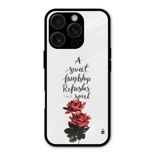 Sweet Friendship Shockproof Hybrid Protection (Metal + TPU) Back Case Cover