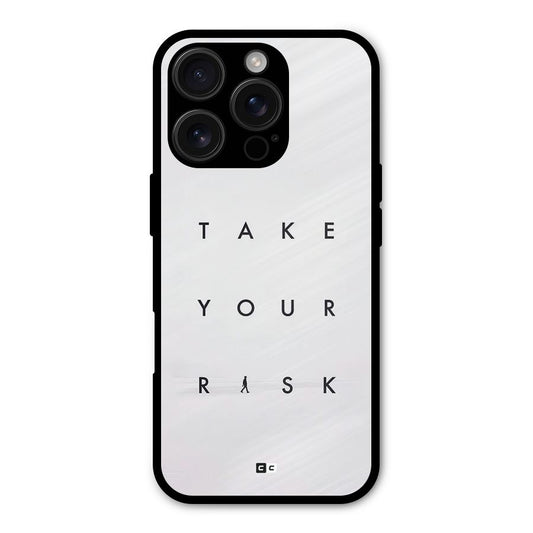 Take Your Risk Shockproof Hybrid Protection (Metal + TPU) Back Case Cover