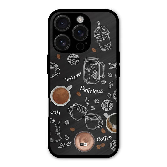 Tea And Coffee Mixture Shockproof Hybrid Protection (Metal + TPU) Back Case Cover