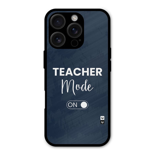 Teacher Mode On Shockproof Hybrid Protection (Metal + TPU) Back Case Cover