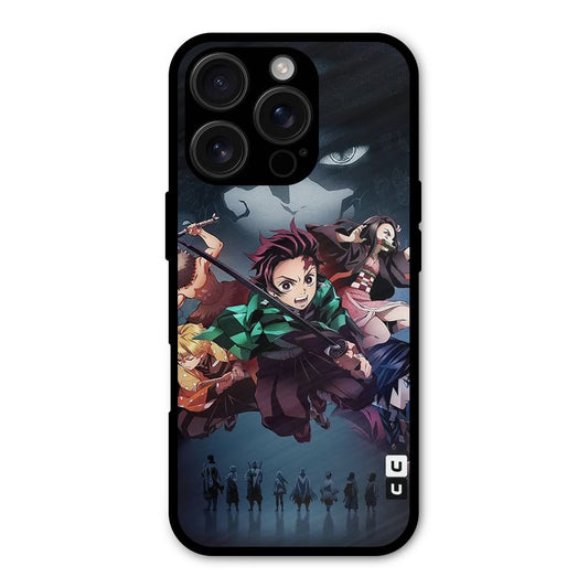 Team Demon Slayer Shockproof Hybrid Protection (Metal + TPU) Back Case Cover