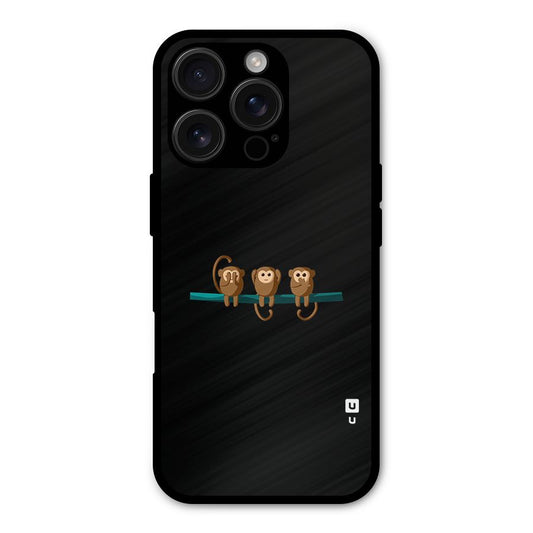 Three Cute Monkeys Shockproof Hybrid Protection (Metal + TPU) Back Case Cover