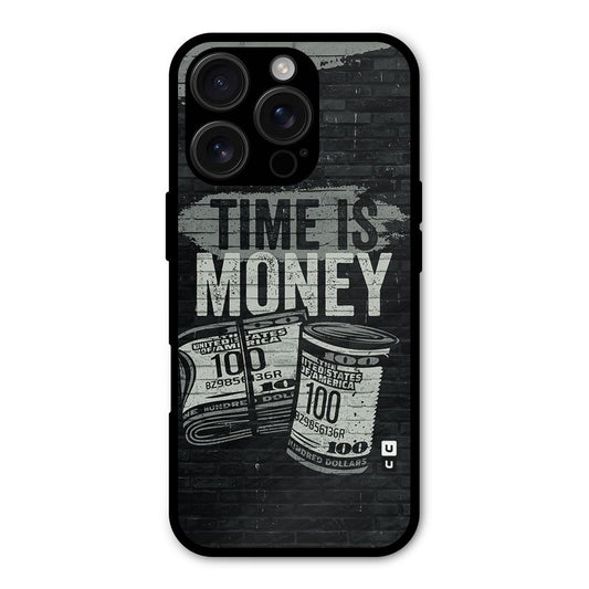 Time Is Money Shockproof Hybrid Protection (Metal + TPU) Back Case Cover
