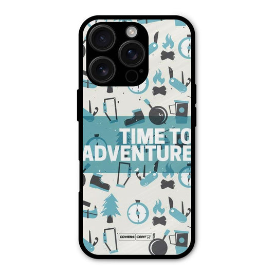 Time To Adventure Blazing Blue Shockproof Hybrid Protection (Metal + TPU) Back Case Cover