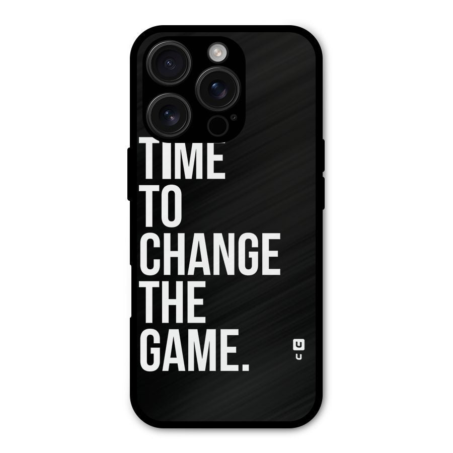 Time to Change the Game Shockproof Hybrid Protection (Metal + TPU) Back Case Cover