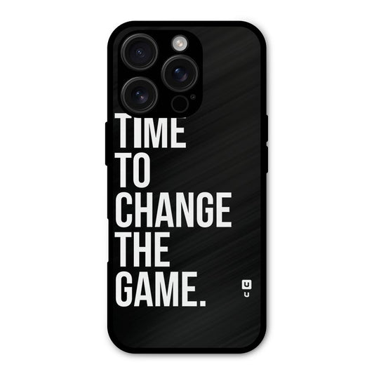Time to Change the Game Shockproof Hybrid Protection (Metal + TPU) Back Case Cover