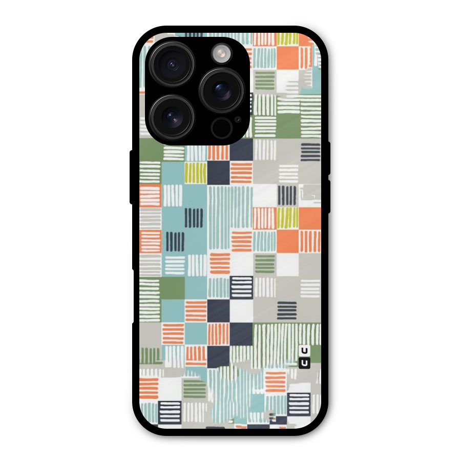 Tiny Boxes Stripes Shockproof Hybrid Protection (Metal + TPU) Back Case Cover