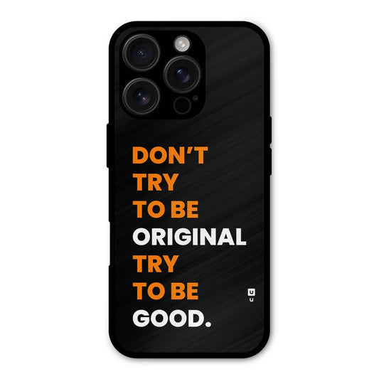 To Be Good Shockproof Hybrid Protection (Metal + TPU) Back Case Cover