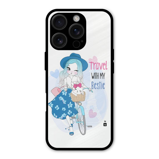 Travel With My Bestie Shockproof Hybrid Protection (Metal + TPU) Back Case Cover