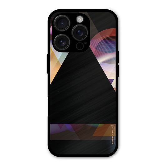 Triangle Black Abstract Shockproof Hybrid Protection (Metal + TPU) Back Case Cover