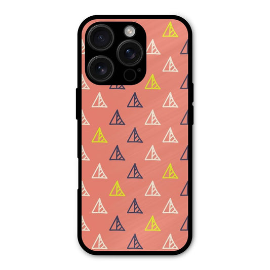 Triangular Boho Pattern Shockproof Hybrid Protection (Metal + TPU) Back Case Cover