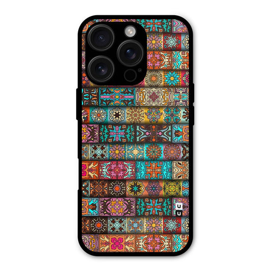 Tribal Seamless Pattern Vintage Decorative Shockproof Hybrid Protection (Metal + TPU) Back Case Cover