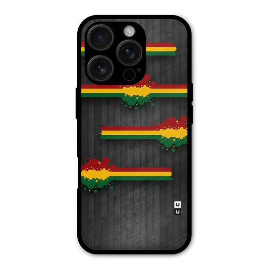 Tricolor Splash Design Shockproof Hybrid Protection (Metal + TPU) Back Case Cover