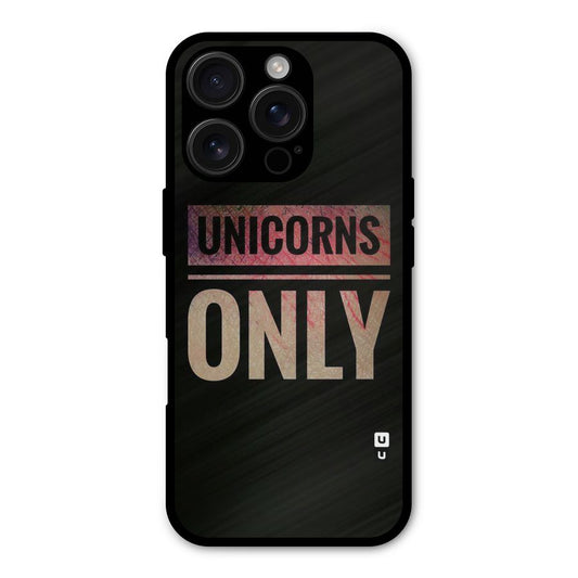 Unicorns Only Shockproof Hybrid Protection (Metal + TPU) Back Case Cover