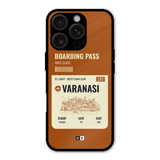 Varanasi Boarding Pass Shockproof Hybrid Protection (Metal + TPU) Back Case Cover