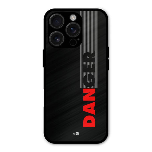 Vertical Danger Shockproof Hybrid Protection (Metal + TPU) Back Case Cover